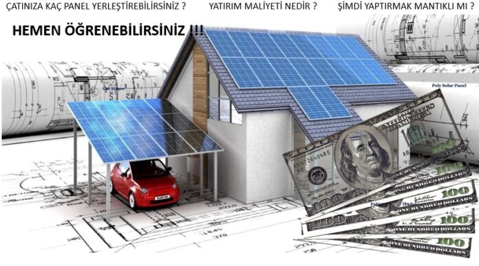 ev için güneş paneli fiyatları 2021