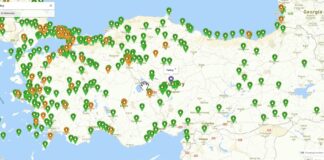 türkiye elektrikli araç şarj cihazları haritası