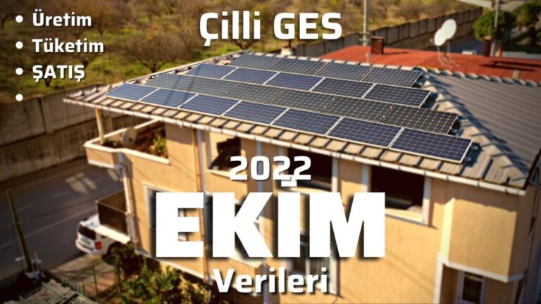 Çatı ges ekim 2022 elektrik üretim satış